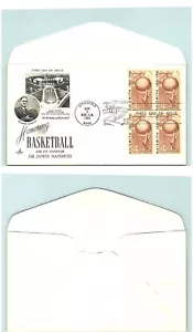 S01-5573, BASKETBALL CENTENNIAL, BLOCK OF FOUR, ARTCRAFT FDC - Picture 1 of 1