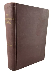 The Pennsylvania Manual 1935-36 Commonwealth of Pennsylvania 1936 Hardcover - Bild 1 von 13