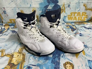 Taglia 11 - Scarpe sneakers Air Jordan 6 retrò Midnight Navy usate senza scatola - Foto 1 di 6