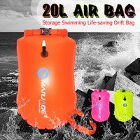 20L Waterproof Air Bag Swim Buoy Open Water Swimming Tow Float Dry Bag 