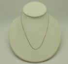 STERLING SILVER CURB CHAIN NECKLACE 16.0"#FML786