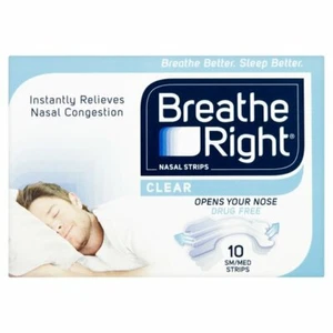 Breathe Right Nasenstreifen klar Small-Medium x 10 Streifen - Bild 1 von 1