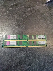 4GB Kit (2 x 2GB) Kingston KTD-DM8400C6/2G PC2-6400U 800MHz DDR2 Computer Memory - Picture 1 of 3