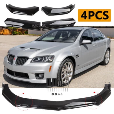 For Pontiac G8 G6 G5 G4 G3 GTO Front Bumper Lip Splitter Spoiler Glossy Black Foto 1 de 4