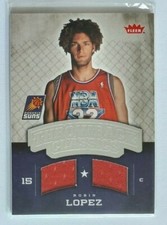 Robin Lopez (Suns) 2008-09 Fleer NBA Throwback Classics ROOKIE JERSEY