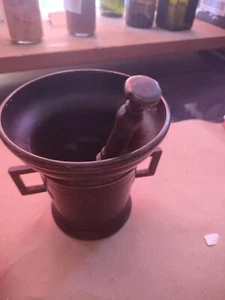 Mörser ist in sehr gutem Zustand aus Apotheke Apotheker Vintage Antik - Bild 1 von 4