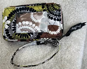 Vera Bradley Cocoa Moss Wristlet Travel Wallet - Picture 1 of 7