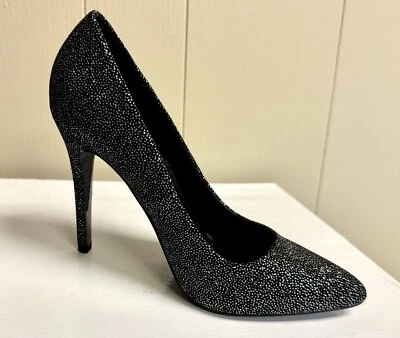 CALL IT SPRING Ginesio Black Glitter Sparkle High Heels Pumps Shoes Women's 7M - Image 1 of 4