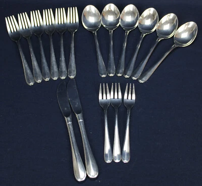 WMF Nürnberg Cromargan 17-teilig Tafelbesteck Menübesteck Messer Gabel Löffel - Bild 1 von 4