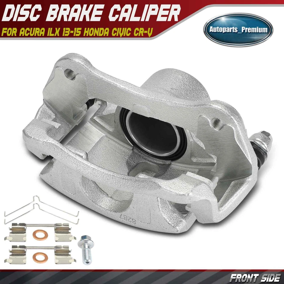 Pinza de freno de disco delantera derecha o derecha con soporte para Honda Civic CR-V Acura ILX 13-15 Foto 1 de 4