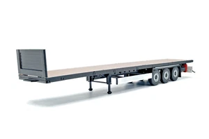 Remorque pour Camion Solido echelle 1:24 longueur56cm,neuve,noire - Afbeelding 1 van 5