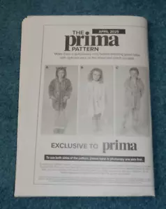 *NEW* Prima Sewing Pattern April 2025 Childs dressing gown robe Age 4 - 10 years - Picture 1 of 2