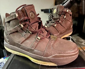 Size 9 - Nike Zoom LeBron 3 III Birthday Edition Brown 2005 DS 312147-221 RARE - Picture 1 of 10