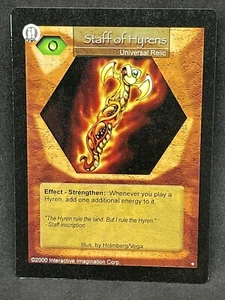 MAGI NATION TCG PROMO DEMO STAFF OF HYRENS NM ENG - Imagen 1 de 2