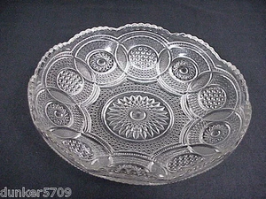 SCHWERE KRISTALL RUNDE SCHALE - STIFT RAD DESIGNS - 11 3/8" ÜBER DIE SPITZE - Bild 1 von 5