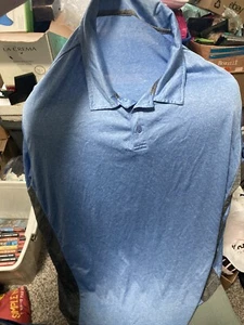 Blue Collard Shirt Short Sleeve - Picture 1 of 2