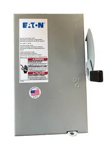 Eaton DG221NGB General Duty Safety Switch 30A 204V 3-Wire 2-Pole Fusible - Picture 1 of 7