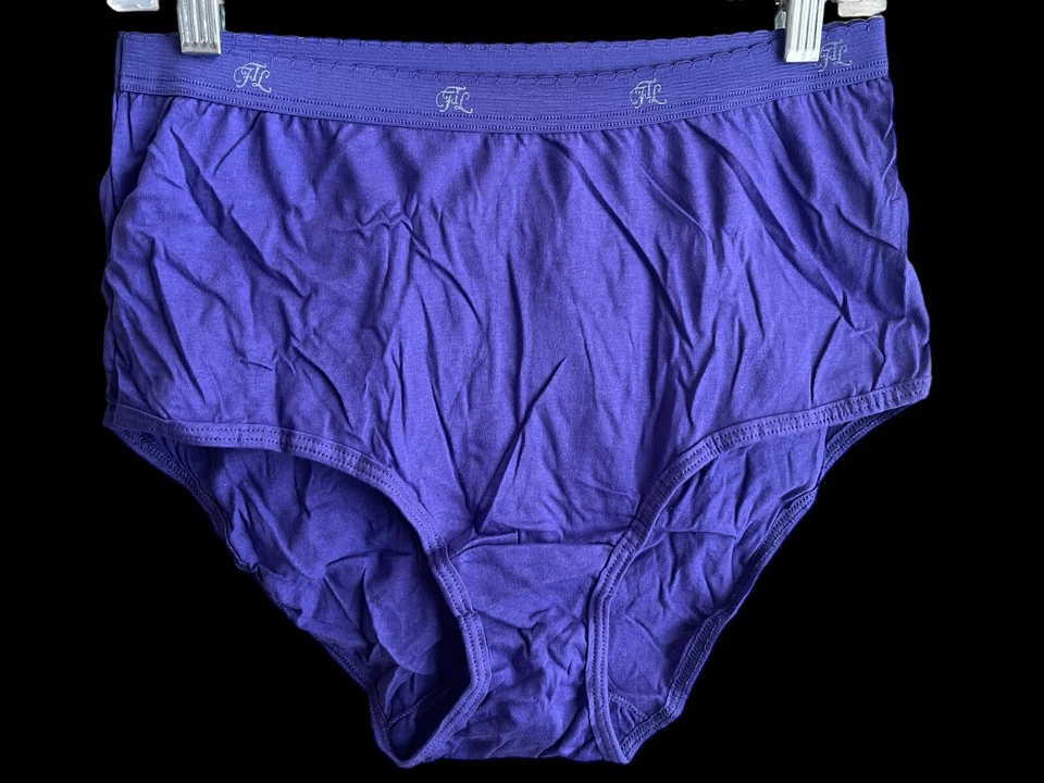 Bragas cortas vintage Fruit Of The Loom 100 % algodón talla 8 Sissy cintura alta NUEVAS Foto 1 de 4