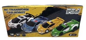 NEW Remote Control Police Car Transform Toys Car Robot Police Car - Picture 1 of 5