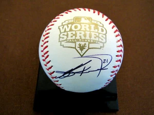 JEFF KENT 2000 MVP GIANTS METS DODGERS SIGNED AUTO 2012 W.S. OML BASEBALL JSA - Picture 1 of 3