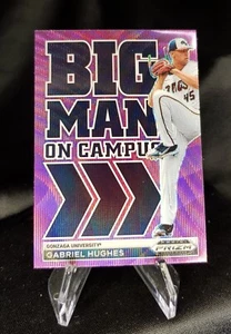 Panini 2022 Prizm Draft - Gabriel Hughes - Rookie Big Man on Campus Purple Wave - Bild 1 von 2
