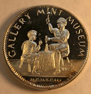 1993 GALLERY MINT MEDAL 1.5 OZ .999 SILVER - Picture 1 of 2