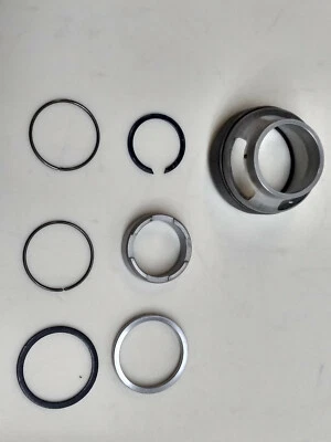 honda cr250 showa 47mm fork cartridge spring keeper spacers and clips 1997 CR250 - Image 1 of 4