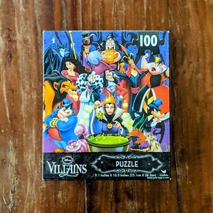 NEW! Puzzle Disney Villains 100 Pcs Ursula Cruella Scar Maleficent Hook Jafar..
