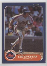 1986 Fleer Lenny Dykstra #78 Rookie RC