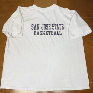 VIntage San Jose State Spartans Shirt Mens 2XL White Short Sleeve - Picture 1 of 9