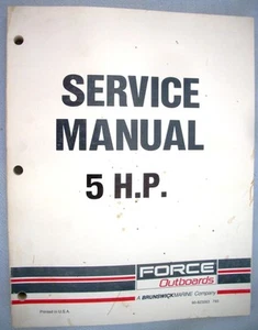 1988up Force 5hp Outboards Factory Service Manual - NICE! - Picture 1 of 1