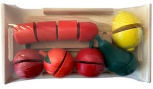 Funtoys Bois Lebensmittel-Set Légumes Fruits Avec Couteau Enfants Épicerie Küche - Photo 1/1