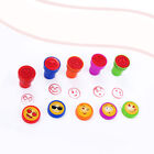 6x Emoji Face Ink Stamps Seal - Pinata Toy Loot/Party Bag Fillers Childrens/Kids
