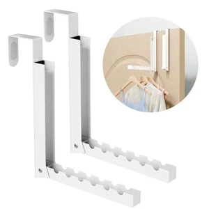 Over The Door Hanger Folding Clothes Drying Rack, Folding Hanging Coat Rack f... - Picture 1 of 7