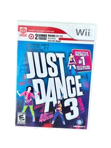 Wii Just Dance 3 Target Edizione Esclusiva CIB Nintendo Ubisoft Musica Party Fun - Foto 1 di 5