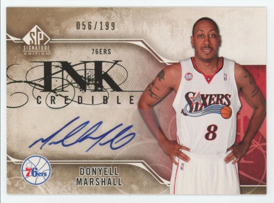 2009-10 SP Signature Edition INKredible Donyell Marshall Auto /199 #I-DM A1 - Image 1 of 2