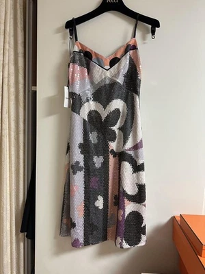 Emilio Pucci sequin dress for fall and winter Floral Pattern With Tag New Unused - Image 1 of 4
