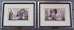 Frank Van Sloun 1927 Cabrillo At San Diego Bay Mural Study For Room Of The Dons - Picture 1 of 22