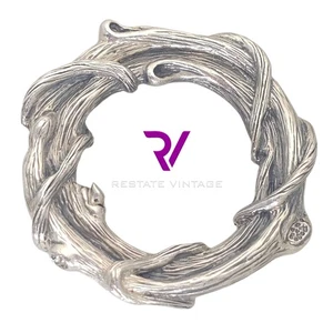 Neuwertige seltene Mignon Faget 925 Sterling Silber Zäune Sammlung 1996 Schal Brosche - Bild 1 von 4