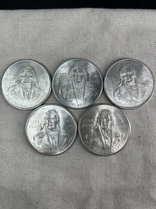 1978 100 Pesos Mexican Silver Lot 5 Coins - Picture 1 of 2