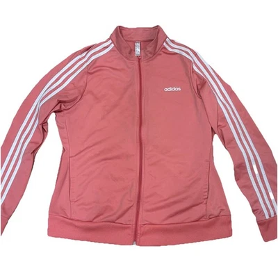Adidas Primegreen розовый 3 полоски Track куртка женский размер XL 1 X - Изображение 1 из 4