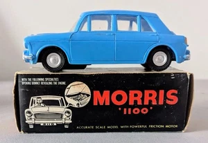 Hong Kong Plastic Morris 1100 Car Blue Boxed - Picture 1 of 14