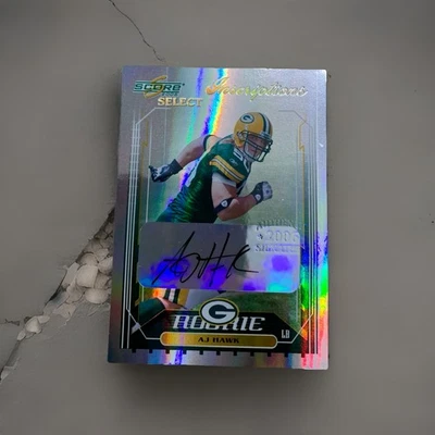 AJ HAWK 2006 SCORE SELECT INSCRIPTIONS AUTO RC 28/50. Perfect Signature - Image 1 of 2