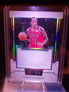 2023 Panini Noir DeMAR DeROZEN #JM-DDE PATCH /99 Game Worn Jumbo Jersey - Picture 1 of 2