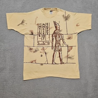Vintage Field Museum Chicago All Over Print T-Shirt Mens XL Inside Ancient Egypt - Image 1 of 4