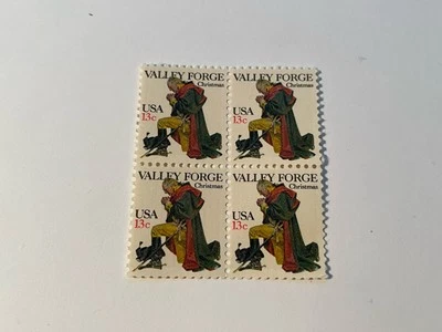 US Washington at Valley Forge 13c Stamp Block of 4 Sc#1729 - Image 1 of 2
