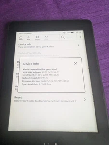 Amazon Kindle Paperwhite 6th Generation 4GB Wi-Fi 6 inch Black, read details - Picture 1 of 8