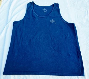 Camiseta sin mangas Guy Harvey aleta amarilla atún Mahi Mahi turcas caicous adulto XL azul marino - Imagen 1 de 9