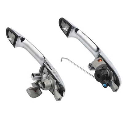 Chrome Door Handles for Fiat 500 RHD Seamless Fit with OEM Specifications - Image 1 of 4