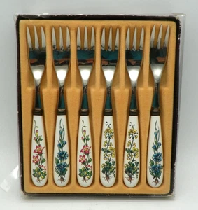 5 Kuchengabeln 16 cm von Villeroy & Boch Botanica mit OVP, 1 Gabel GRATIS dazu - Bild 1 von 1